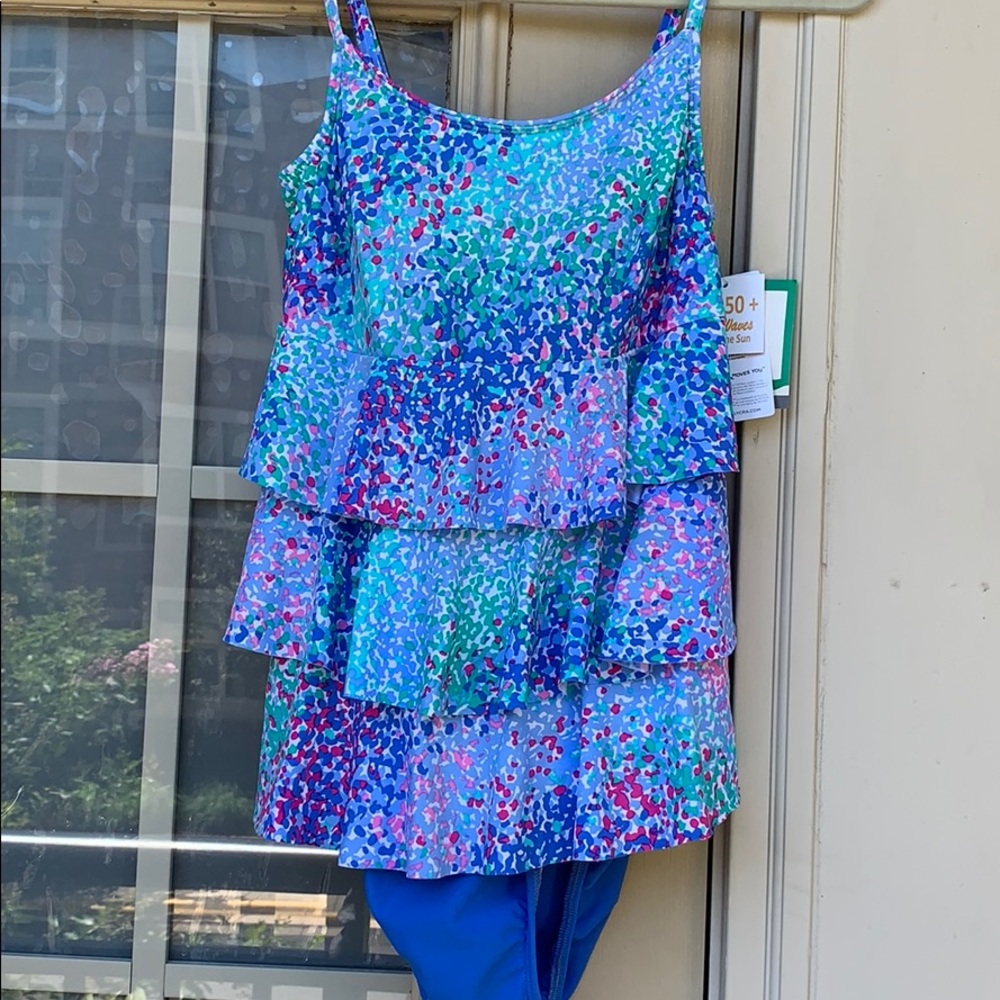 Sea Waves Tankini Bathing Suit 2 pc